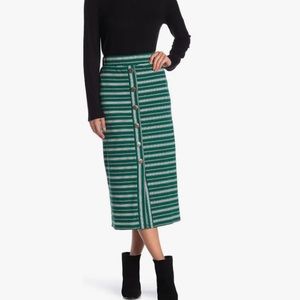 Like new striped NSR green skirt